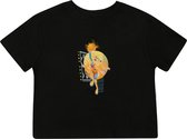 Looney Tunes Space Jam: A New Legacy - Space Jam Lola Playing Cropped Kinder T-shirt - Kids 134 - Zwart