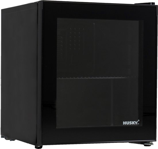 Husky KK50-BKCNS-BK-HU - Mini Koelkast - Met Glazen Deur - Minibar - Zeer stil 39db - 48 Liter - Zwart van Husky — afbeelding 4