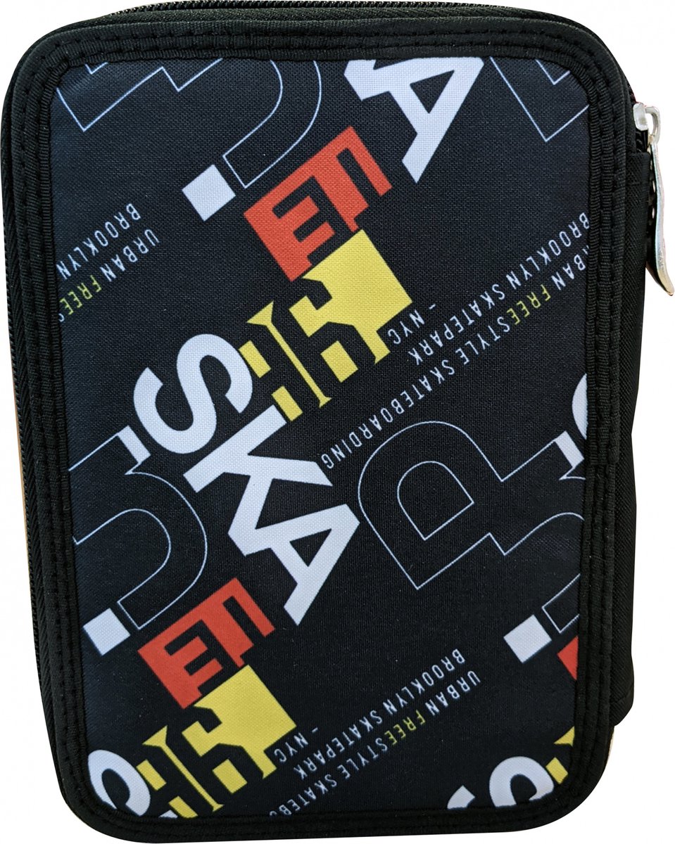 No Fear Etui Skate Junior 20 Cm Polyester Zwart 27-delig