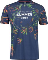 Lerros T-shirt T Shirt Hawaiiaanse Stijl Met Opdruk 21h3072 448 Mannen Maat - XXL