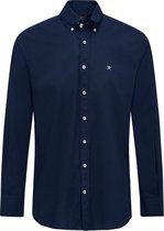 Hackett Overhemd Garment Dyed Donkerblauw - maat L