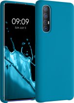 kwmobile telefoonhoesje voor Oppo Find X2 Neo - Hoesje met siliconen coating - Smartphone case in Caribisch blauw