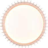 LED Plafondlamp - Plafondverlichting - Trion Manto XL - 38W - Aanpasbare Kleur - Afstandsbediening - Dimbaar - Rond - Houtkleur - Kunststof