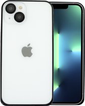 ShieldCase geschikt voor Apple iPhone 13 vierkante metallic case - zwart - Backcover case - Shockproof hoesje - Achterkant hoesje