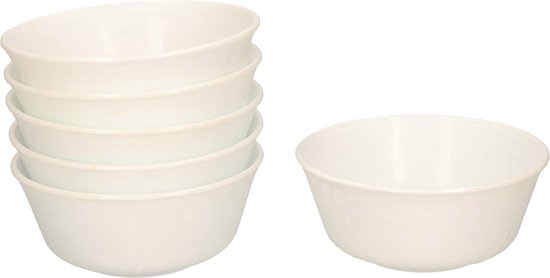 Witte porseleinen schaaltjes, bakvormpjes van 175 ml voor soufflé | bol