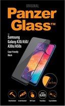 PanzerGlass Case Friendly Gehard Glas Screenprotector Geschikt voor Samsung Galaxy A50s - Zwart