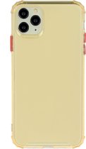 Apple iPhone 12 Hoesje - Mobigear - Cushion Serie - TPU Backcover - Goud - Hoesje Geschikt Voor Apple iPhone 12