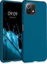 kwmobile telefoonhoesje voor Xiaomi 11 Lite (5G) NE / Mi 11 Lite (5G) - Hoesje voor smartphone - Back cover in Caribisch blauw