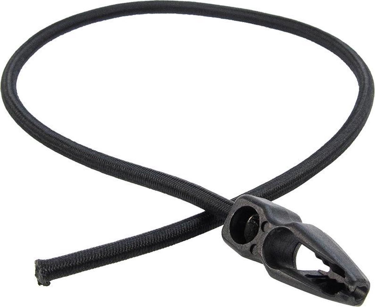 Afdekzeilwinkel - Crocofix snelbinder 60cm zwart verstelbaar elastiek