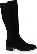 Van Dalen - Hoge laars suede met stretch - Black - 39