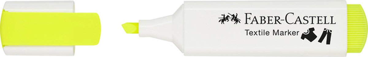 Faber-Castell textielmarker - neon geel - FC-159528
