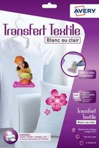 Afbeelding van Transferfolie Avery t-shirt - A4 transp. doos 8 vel