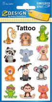 Tattoo etiket Z-design Kids pakje a 1 vel dieren