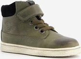 TwoDay hoge leren jongens sneakers - Groen - Maat 25 - Echt leer - Uitneembare zool