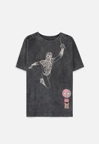 Marvel SpiderMan Kinder Tshirt -Kids 158- Tie Dye Zwart