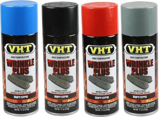 VHT Wrinkle Paint spuitbus - Krimplak Rood - 400ml | bol