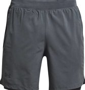 Under Armour Launch Run 2-in-1 heren sportshort antraciet
