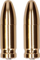 Magnetic Nipple Clamps - Diamond Bullet - Gold - Bondage Toys