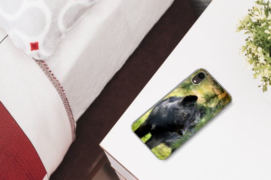 Coque iPhone XR - Loup - Macro - Feuilles - Siliconen
