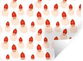 Muurstickers - Sticker Folie - Sinterklaas - Sint - Kinderen - Jongens - Meisjes - Kind - 160x120 cm - Plakfolie - Muurstickers Kinderkamer - Zelfklevend Behang XXL