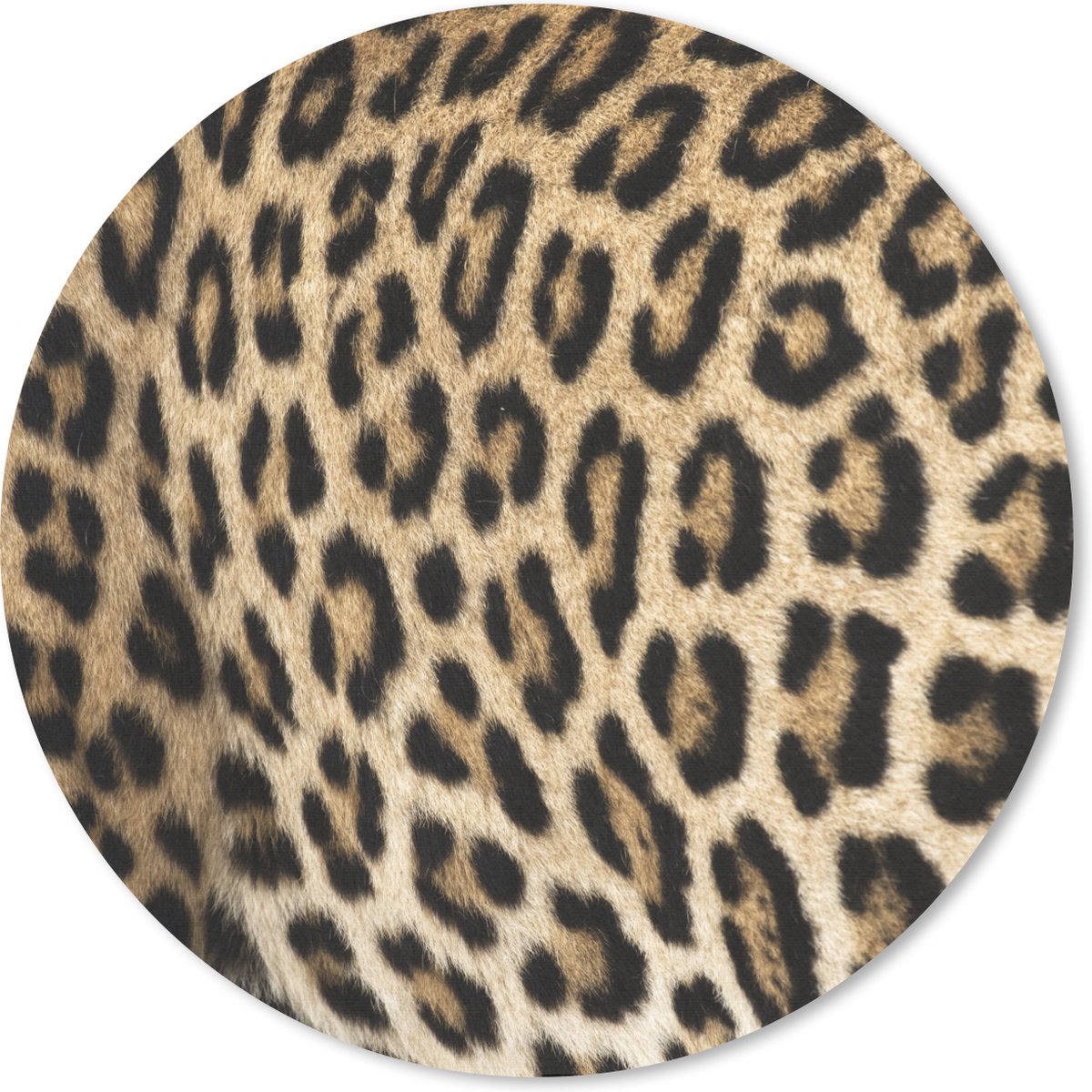 Muismat rond 40x40 cm - Mousepad Pantervacht - Ronde muismatten