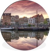 Wall Circle - Wall Circle - Rotterdam - Bateau - Réflexion - Aluminium - ⌀ 120 cm - Intérieur et Extérieur XXL
