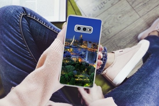 Coque Samsung Galaxy S10e - Rotterdam - Pays- Nederland - Skyline - Siliconen - Noël - Cadeaux - Cadeaux chaussures