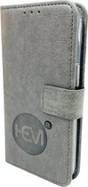 Apple iPhone 13 Pro - Vintage Grey Leren Portemonnee Hoesje - Lederen Wallet Case TPU - Book Case - Flip Cover - Boek - 360º beschermend Telefoonhoesje