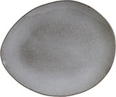 4goodz Stone Ontbijtbord Set van 6 Keramiek 22x18x2 cm - Grijs