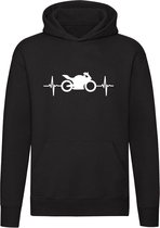 Motor | Unisex | Trui | Sweater | Hoodie | Capuchon | Zwart | Motorsport | Race | Voertuig