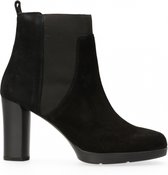 Geox  - Anylla Korte Laars Met Hak Suede - Black - 40