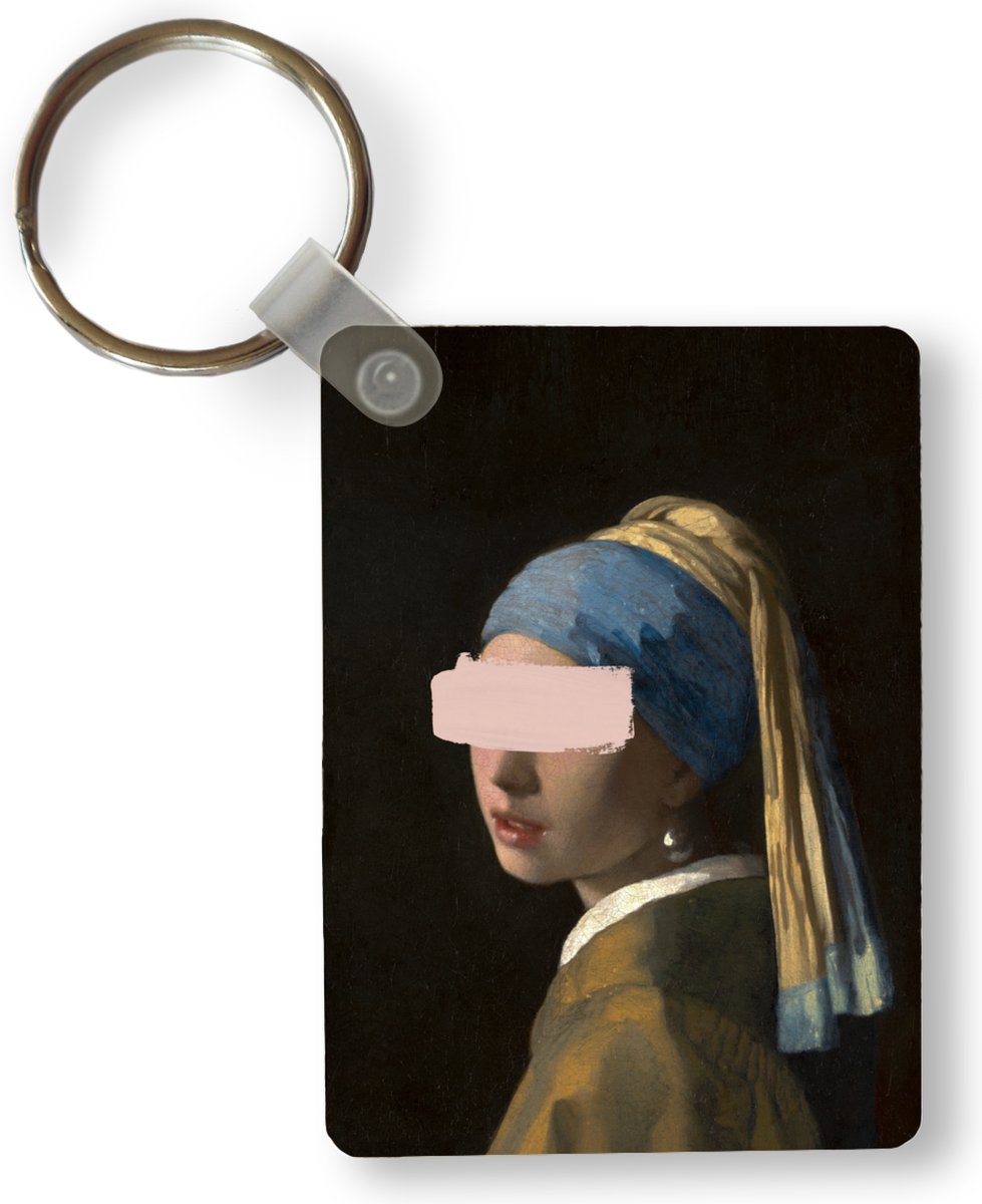 Sleutelhanger Meisje Met De Parel Vermeer Pastel Uitdeelcadeautjes Plastic Bol 