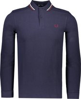 Fred Perry T-shirt Blauw Aansluitend - Maat S - Heren - Herfst/Winter Collectie - Katoen