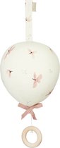 Muziekdoosje ballon met klittenbandlus - windflower cream