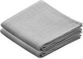Cam Cam Copenhagen -  Hydrofiele doeken (70x70cm) 2 stuks - Hydrofiele doeken - Grey
