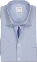 OLYMP Luxor comfort fit overhemd - korte mouw - AirCon lichtblauw - Strijkvrij - Boordmaat: 40