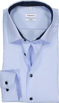 Seidensticker shaped fit overhemd - lichtblauw (contrast) - Strijkvrij - Boordmaat: 39