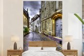 Behang - Fotobehang Dijon - Frankrijk - Straat - Breedte 145 cm x hoogte 220 cm