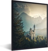 Cadre photo avec poster - Kasteel dans les montagnes - 30 x 40 cm - Cadre pour poster