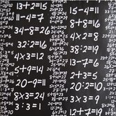 kaftpapier wiskunde junior 50 x 500 cm zwart/wit