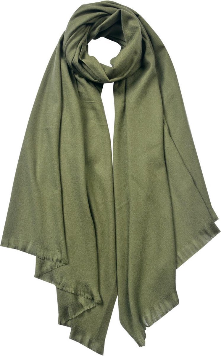 Juleeze - Sjaal - Dames - Olijf groen - 70x190 cm - Shawl