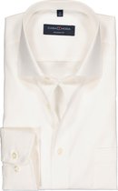CASA MODA modern fit overhemd - mouwlengte 7 - beige / off white - Strijkvriendelijk - Boordmaat: 42