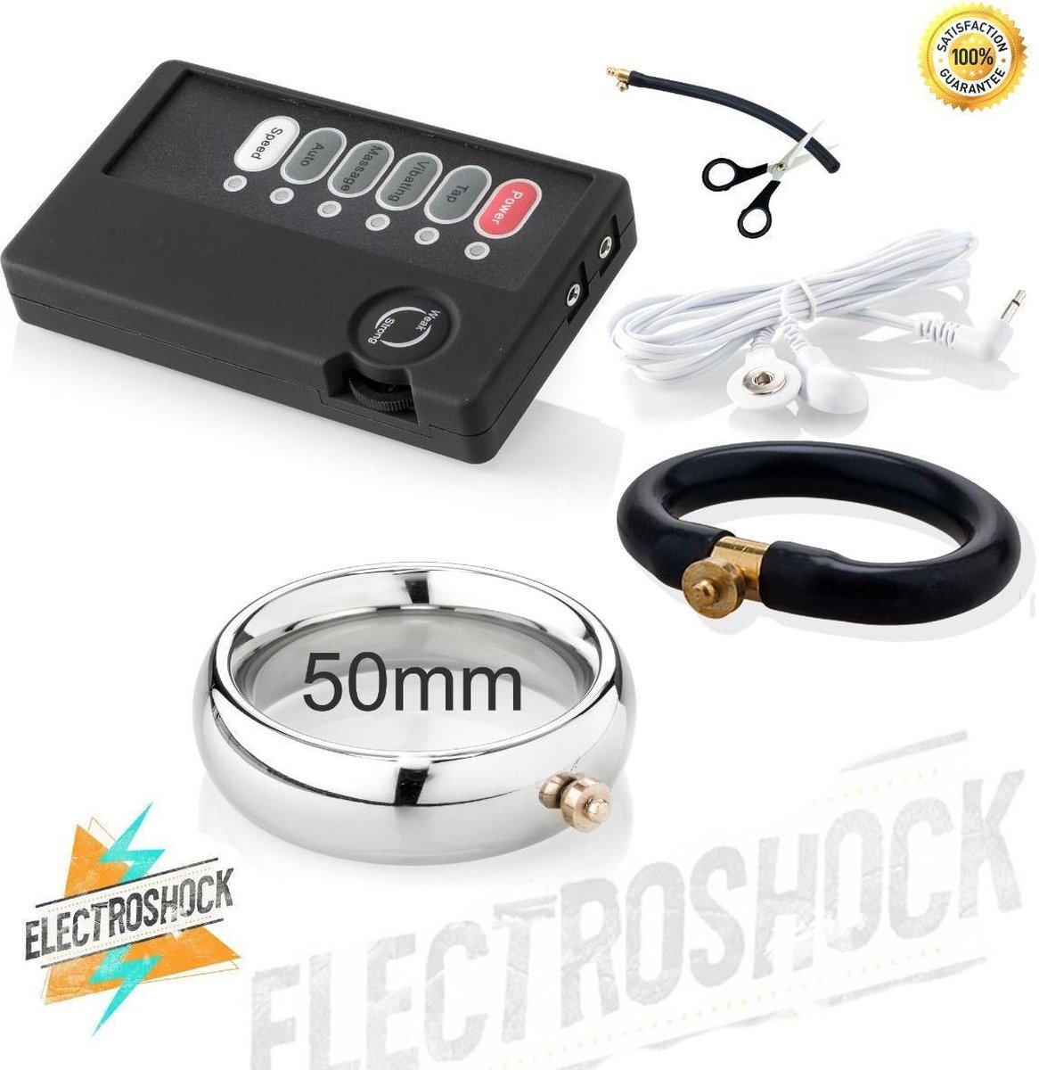 Goedkoopste Starters Kit Electric shock - Cockring 50 mm