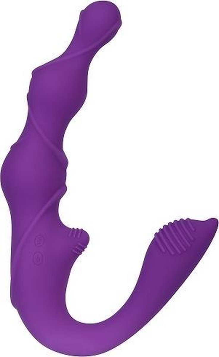 Evolved Strapless Strap-on met 3 motors - Roze