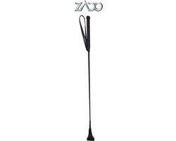 ZADO – 65 cm Lederen ‘Riding Crop’ met Polsband voor de Correctionele Tik – Zwart