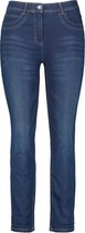 SAMOON Dames 5-pocket jeans in 7/8 lengte Betty Jeans Dunkelblau Denim-46