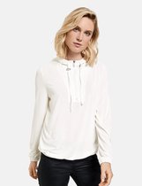 TAIFUN Dames Hoodie met rits Offwhite-48