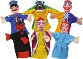 poppenkastpoppen World of Toys junior 25 cm 6 stuks