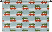 Tapisserie - Tapisserie - Noël - Sapin de Noël - Motif - 90x60 cm - Tapisserie