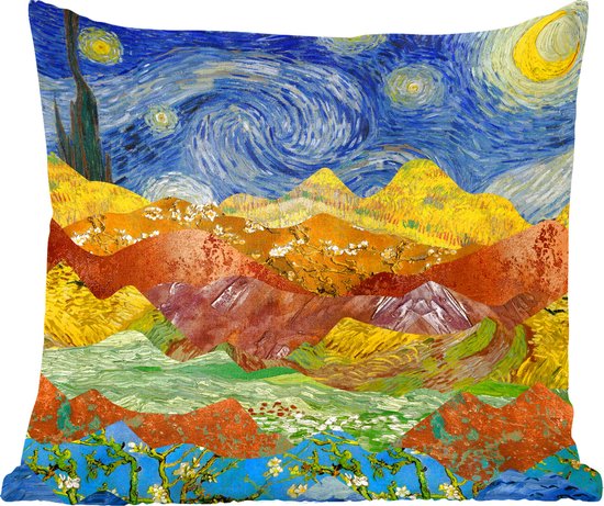 Sierkussens - Kussentjes Woonkamer - 45x45 cm - Van Gogh - Sterrennacht - Oude Meesters